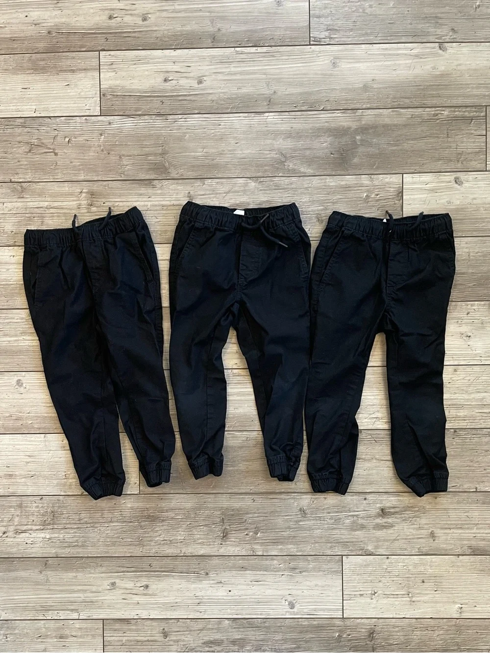 GAP | Kids Classic Black Joggers | Size: XS (4-5) | BUNDLE: Set of 3